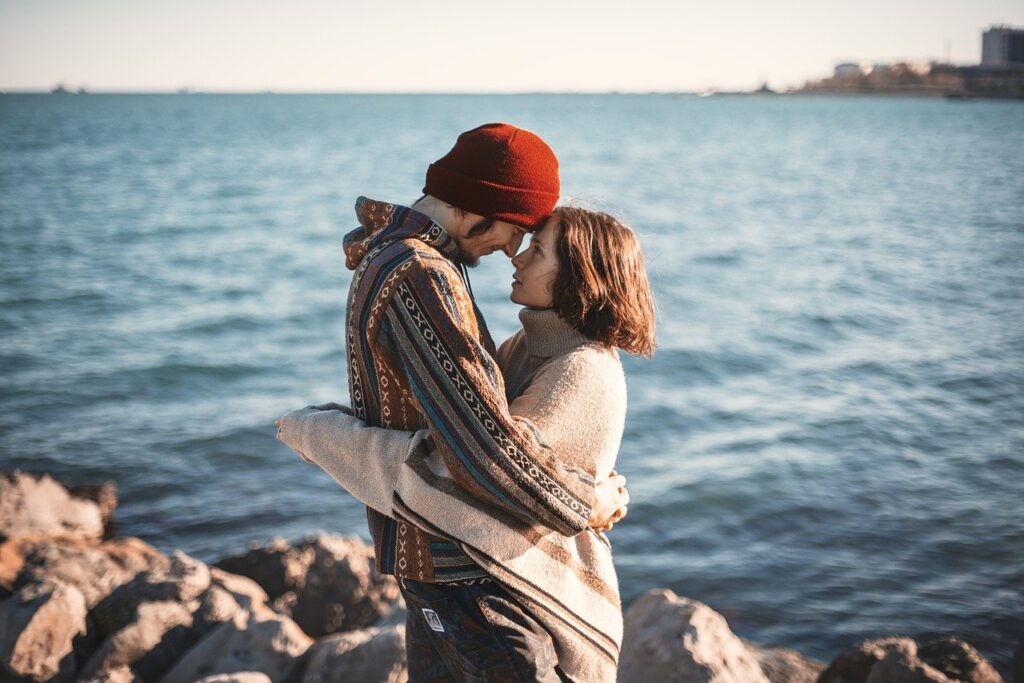 couple, happy, man